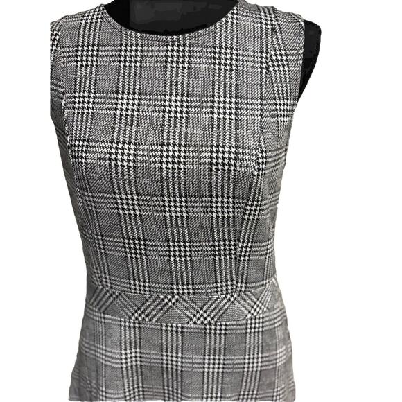 New Allegra K Sz M Women's Houndstooth Plaid‎ Dress Academia Classic career - Picture 4 of 7